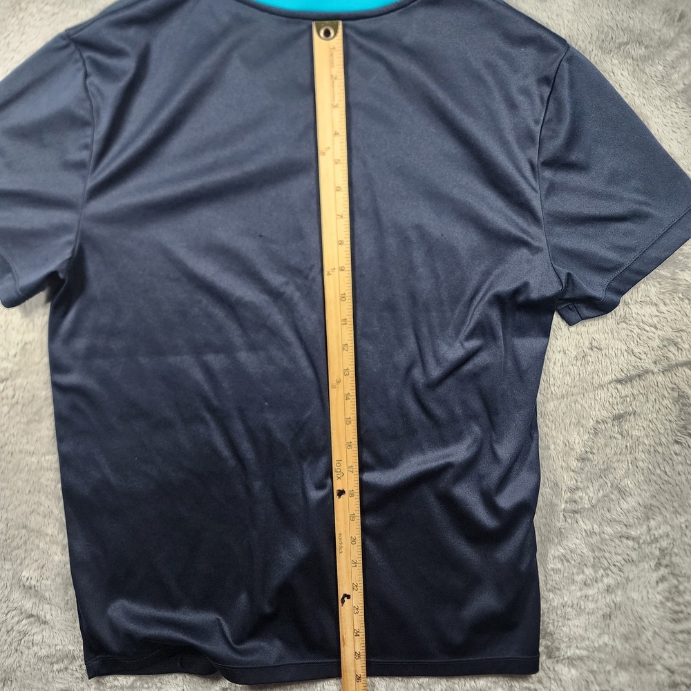Arsenal Shirt Mens Large Navy Blue EPL Soccer V-Neck Polyester Training Top - Picture 9 of 11